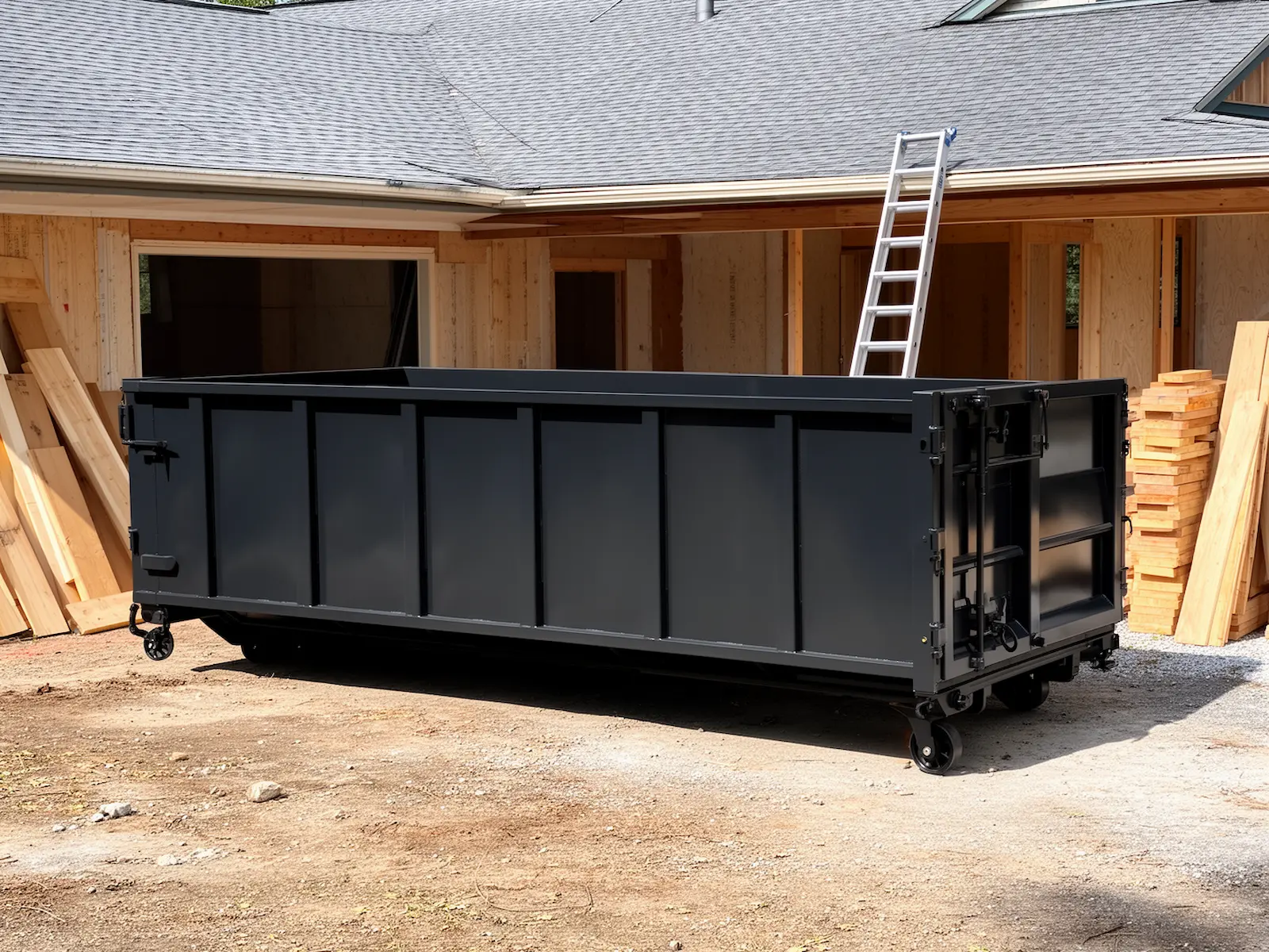 Roll-off dumpster from Uncle Hank's Dumpster Works in Denver, CO